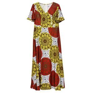 Faeriesty Boho Retro Revival Maxi Dress Womens Size 2XL Festival Artsy Hippie